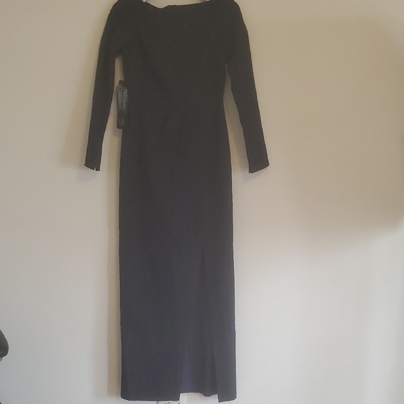 NWOT KAY UNGER JUDE JACQUARD COLUMN GOWN DRESS - Picture 5 of 10